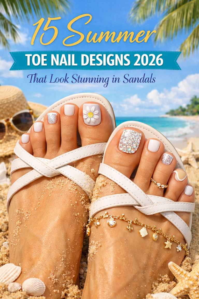 15+ Best Summer Toe Nail Designs 2026 That Look Stunning in Sandals