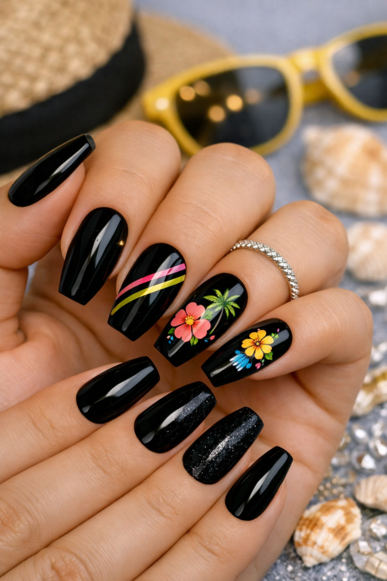 15+ Best Black Summer Nail Designs 2026 That Prove Dark Nails Work in Every Season
