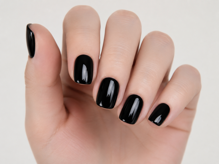 15+ Best Short Black Nail Designs 2026 – Bold & Chic