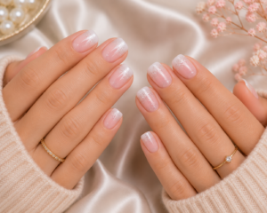 15+ Best Short French Ombre Nails with Glitter You’ll Want to Try This Year