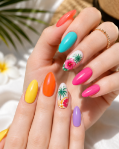 16+ Best Colorful Summer Almond Nail Designs That Are Impossible to Ignore