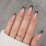 15+ Best Leopard Print French Tip Nails That Are Elegant and Endlessly Wearable