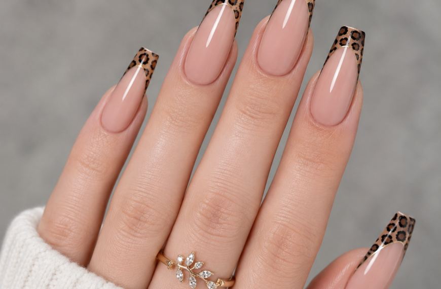 15+ Best Leopard Print French Tip Nails That Are Elegant and Endlessly Wearable